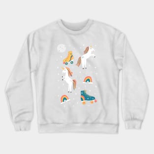 Unicorn Skate Party Crewneck Sweatshirt